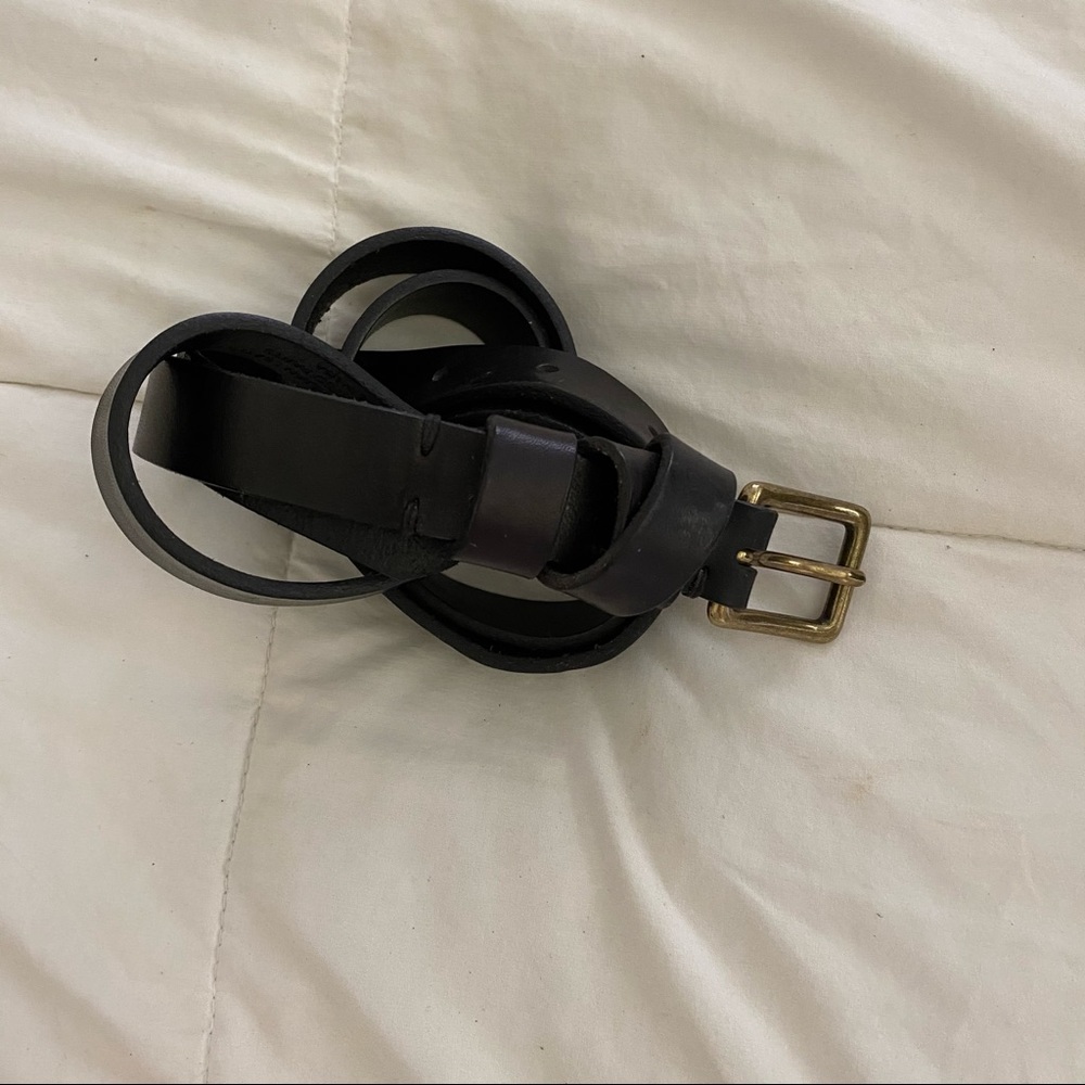 Madewell genuine leather skinny belt